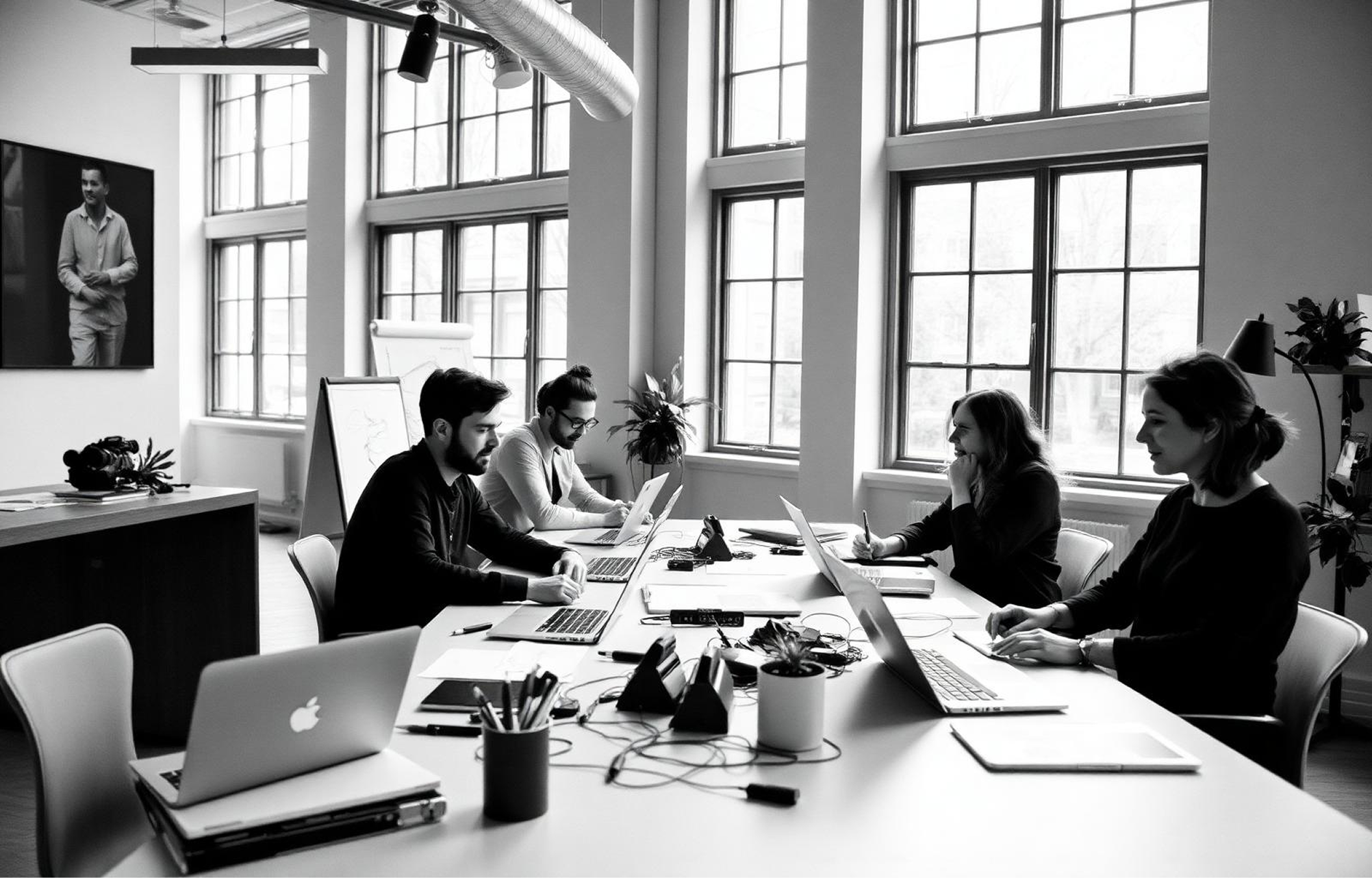 the innit team working in our brooklyn studio
